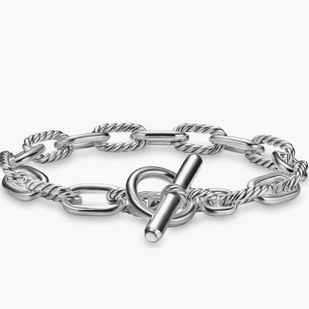 David Yurman Silver Chain Link Bracelet NWTB - Picture 5 of 16